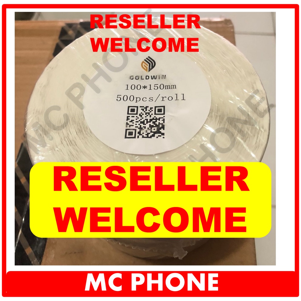 

KODE A95E Kertas Label Stiker Resi Thermal 1x15 mm 1x15cm 5pcs Merk Goldwin