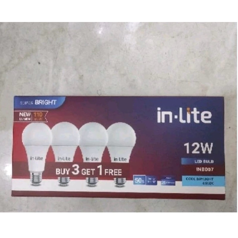 LED Bulb In-Lite 12 Watt Paket Balon Lampu LED