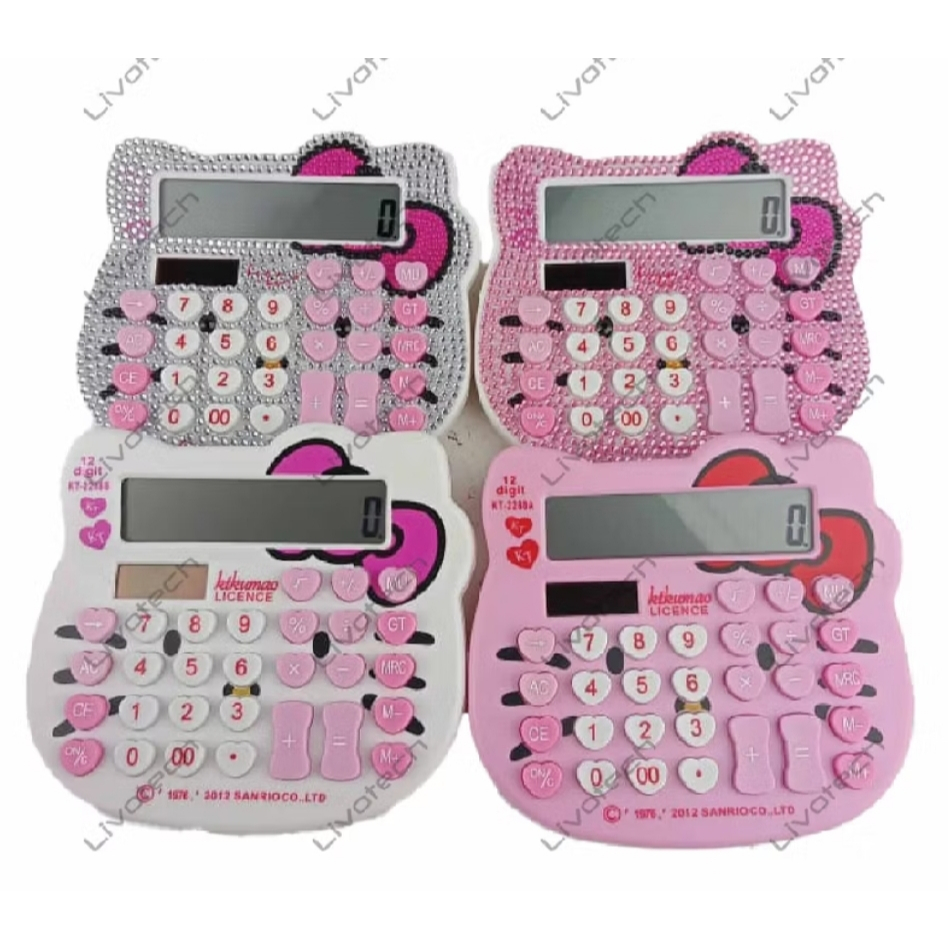 

Kalkulator Hello Kitty KT-2288 12 Digit Calculator Polos / Glitter