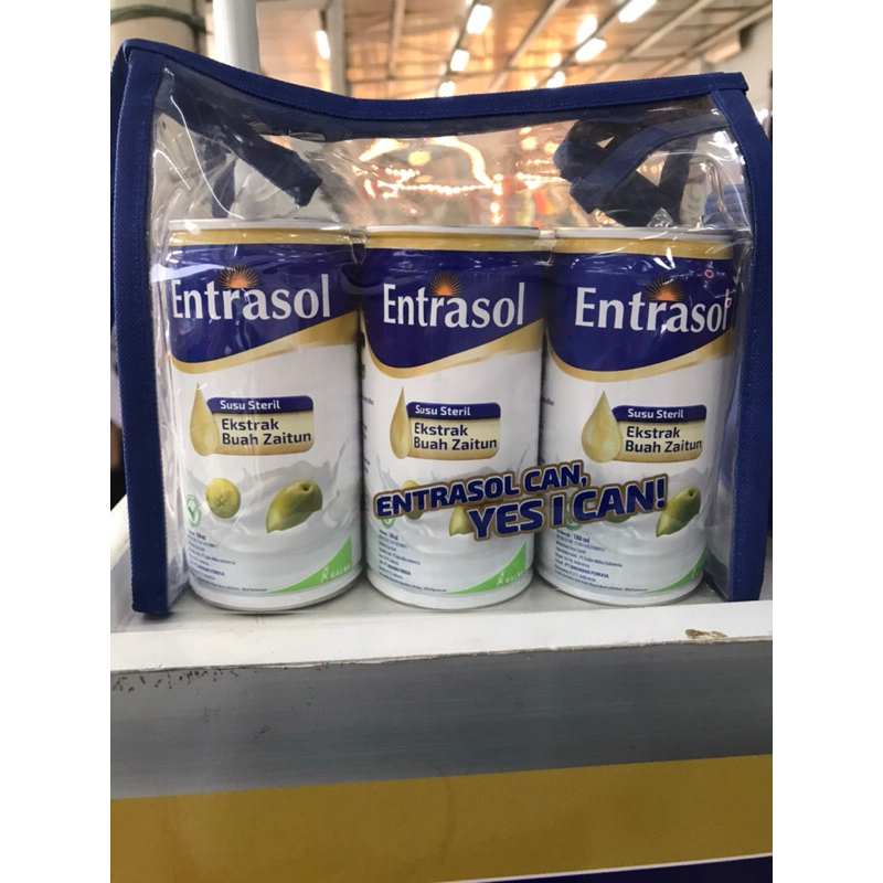 

Entrasol Susu Steril 180ml 6 kaleng free pouch