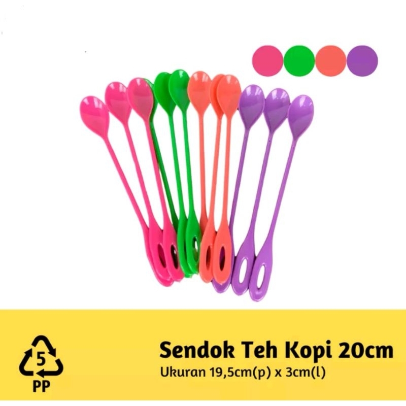 ACCESORISE SENDOK ES PLASTIK PANJANG / SENDOK MINUMAN PLASTIK / SENDOK ES TEH  / SENDOK ES JUS