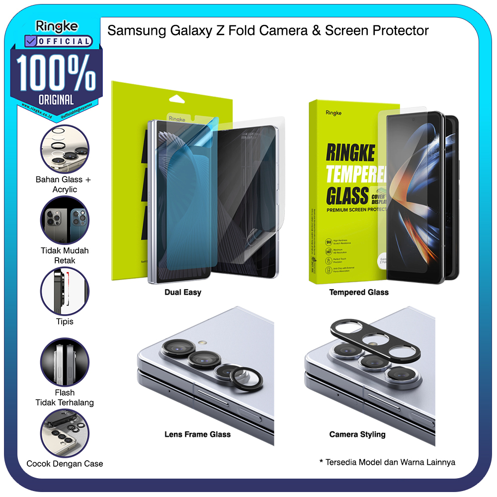 Ringke Samsung Galaxy Z Fold Screen Protector Camera Cover Lens Glass