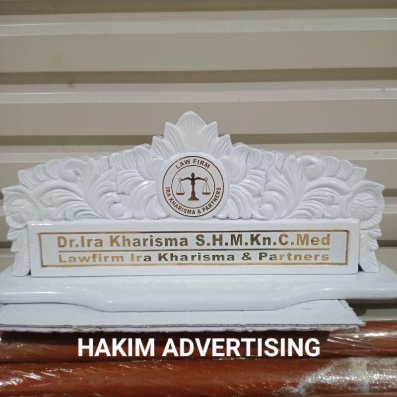 

Papan nama kayu ukir costum berkualitas