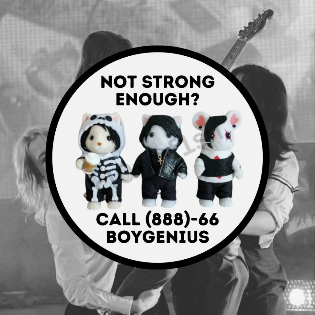 

Not Strong Enough boygenius Sylvanian Families Sticker (Not Strong Enough - The Record)