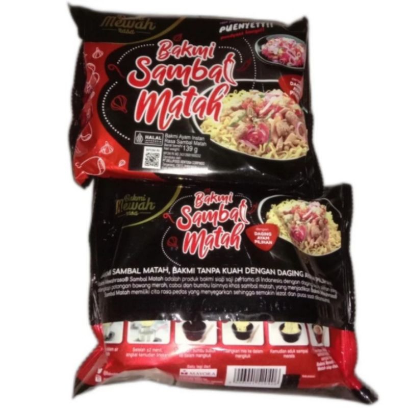 

Bakmi Mewah Sambal Matah 139gr, Bakmi Mewah Bulgogi 144gr