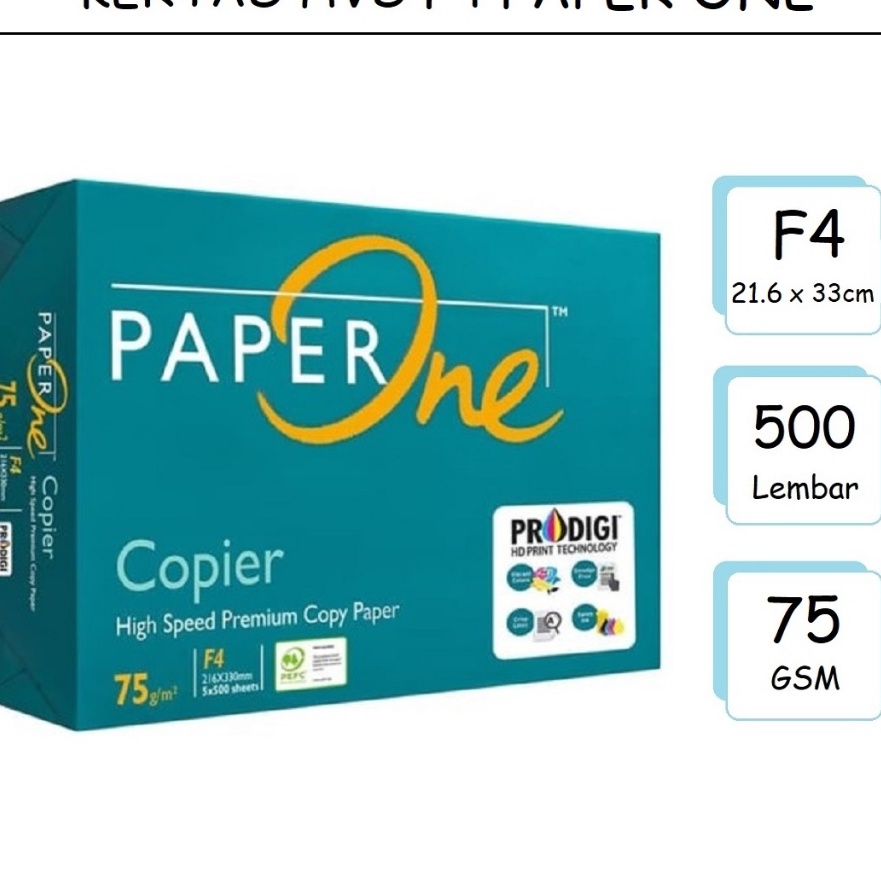 

KF7 Kes HVS A4 F4 75Gram Kes PAPERONE Kes Fotocopy Print Paper PP Lite