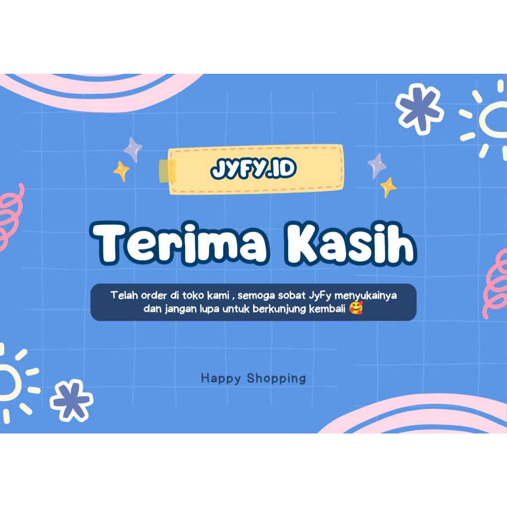 

Kartu ucapan terima kasih Olshop 100 pcs