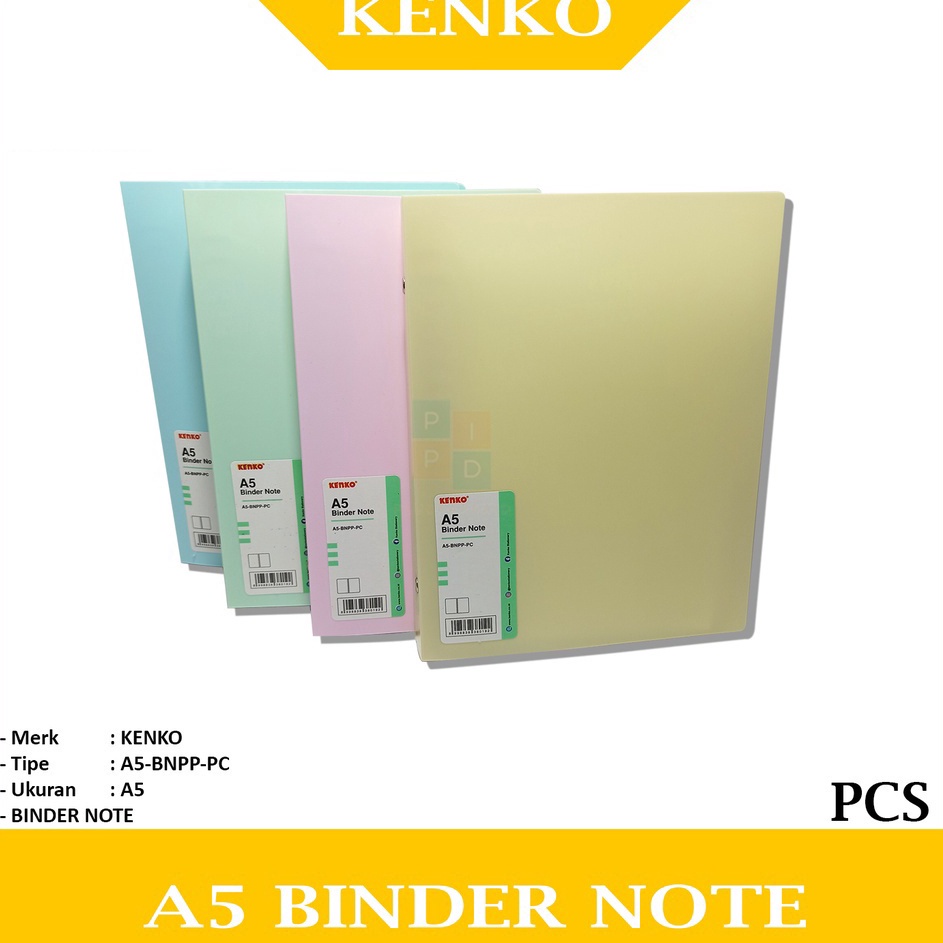 

FG2 Binder Note Kenko A5 Warna Pastel PCS