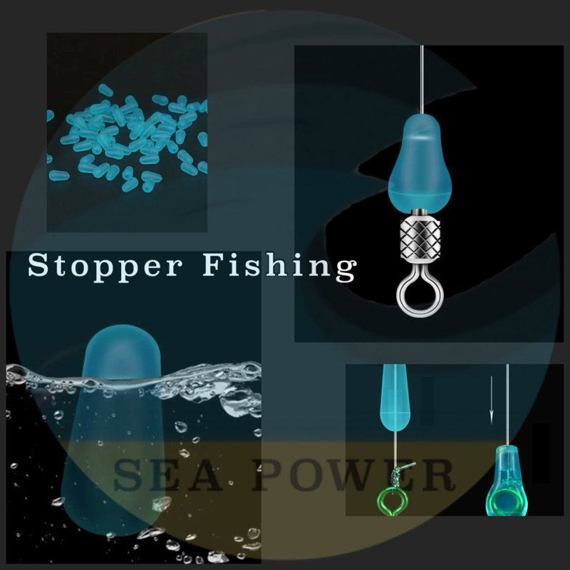 Stoper pancing karet stopper pancing stoper pelampung swivel pancing import