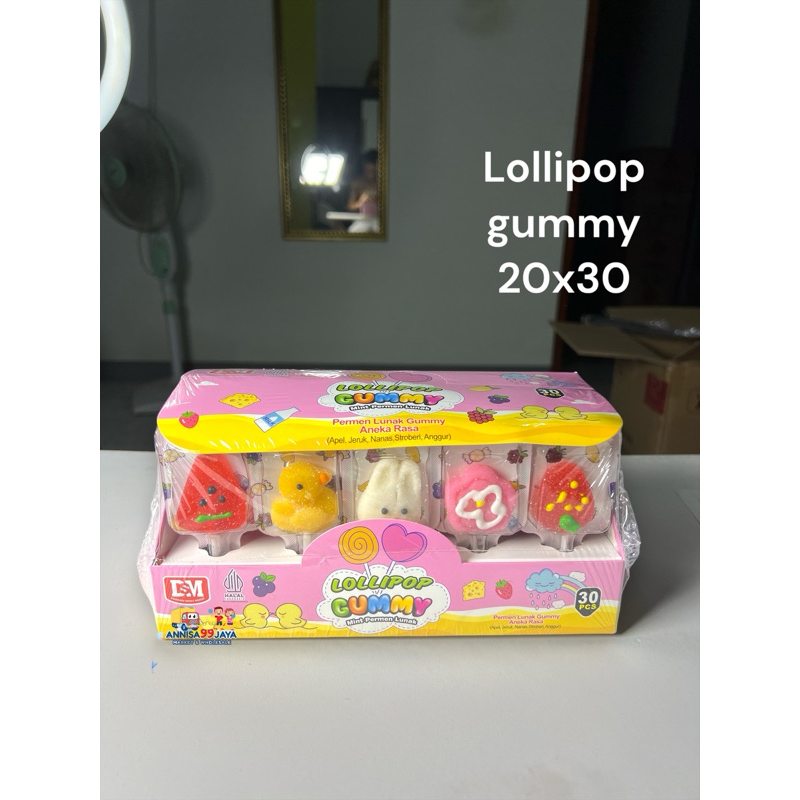 

LOLLIPOP GUMMY LUNAK 30PCS