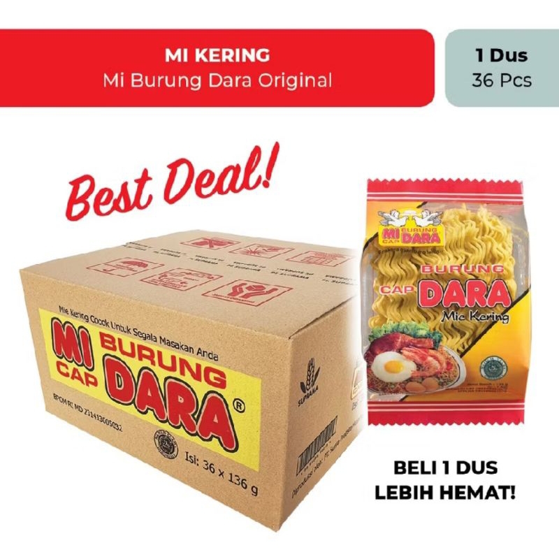 

mie burung dara/ Burung Dara/1dus