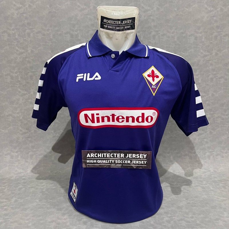 [98/99] Jersey Baju Bola Fiorentina Home 98/99 1998 1999 Gabriel Batistuta Vintage Retro Classic Gra