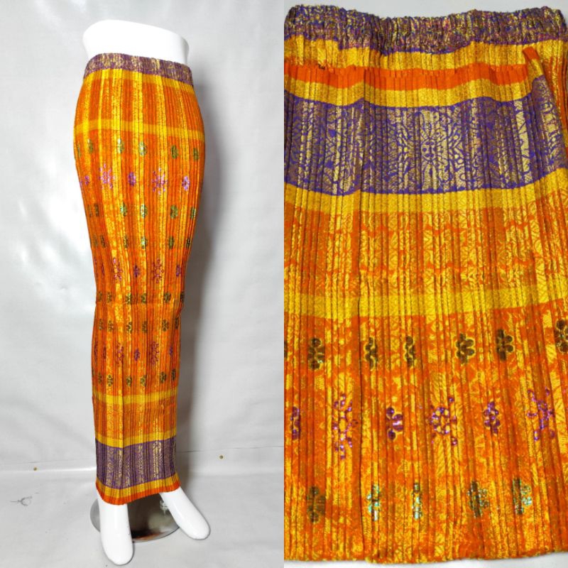 rok plisket songket // rok songket plisket // rok batik songket // rok songket span // rok plisket k