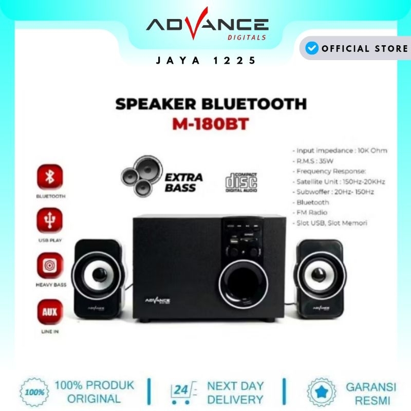 Speaker Aktif Bluetooth Advance M180bt with FM Radio