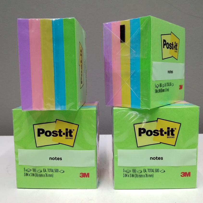 

Bonuskan 3M Post It Sticky Notes 6545AU 3 inch x 3 inch