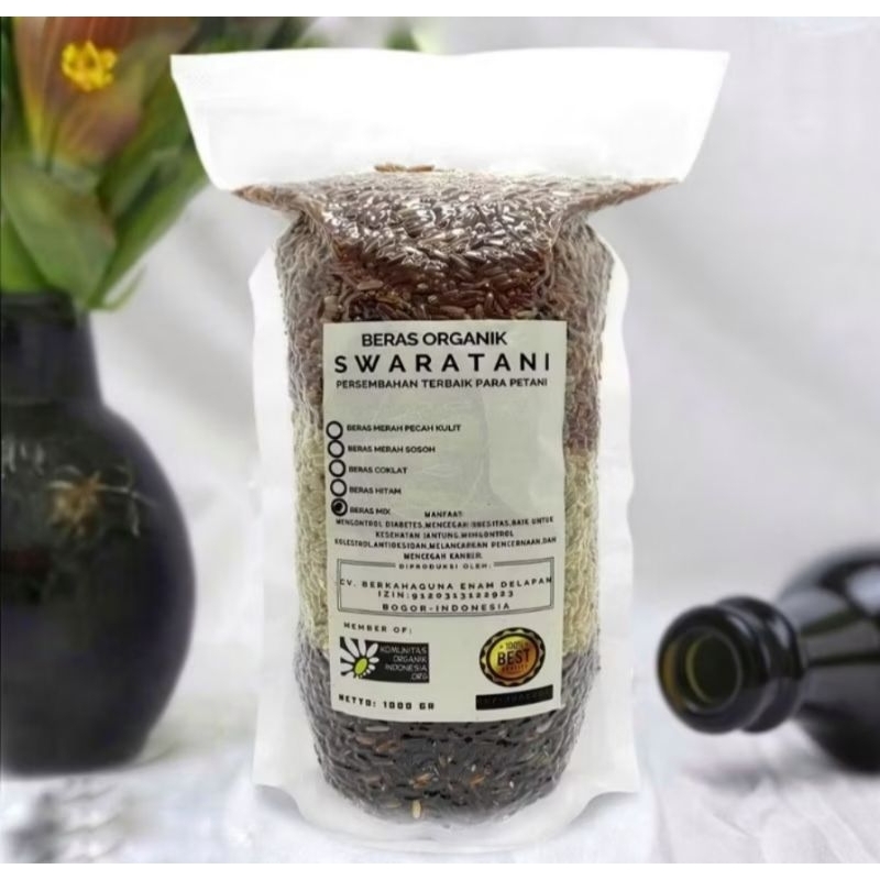 

Beras Mix [Merah-Coklat-Hitam] Organik 1KG