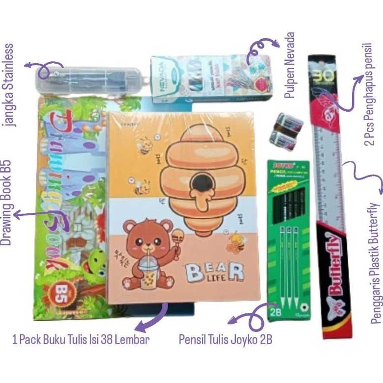 

Sekarang Hadir 1 PAKET PERLENGKAPAN ALAT SEKOLAH
