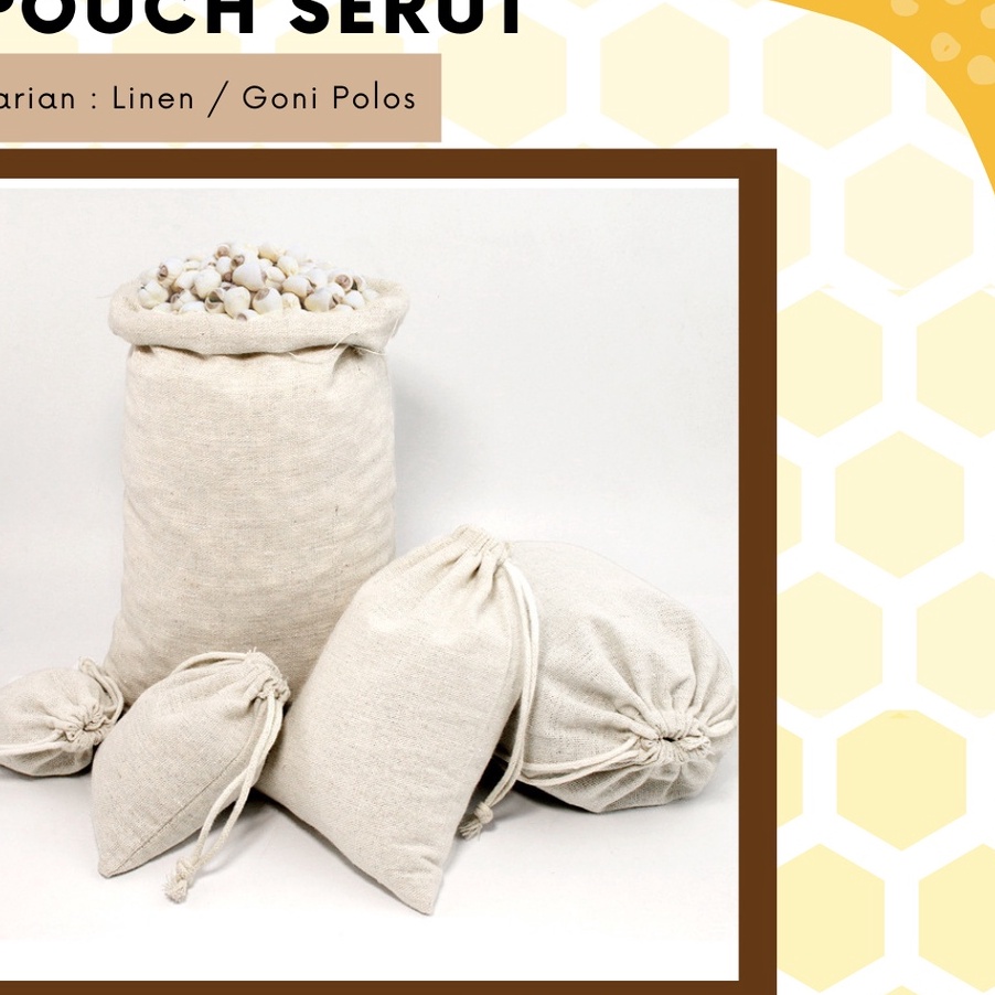 

KUALITAS TERJAMIN Pouch Serut Goni Polos Serbaa Souvenir
