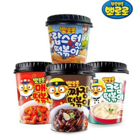 

MURRRMERRR Pororo t Toppoki Tteokbokki StirFried Rice Cake Cup Anak hrg utk 1rasa