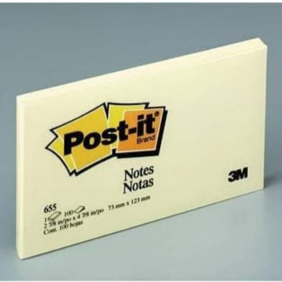 

KF7 Post it sticky note 655 yellow 3M