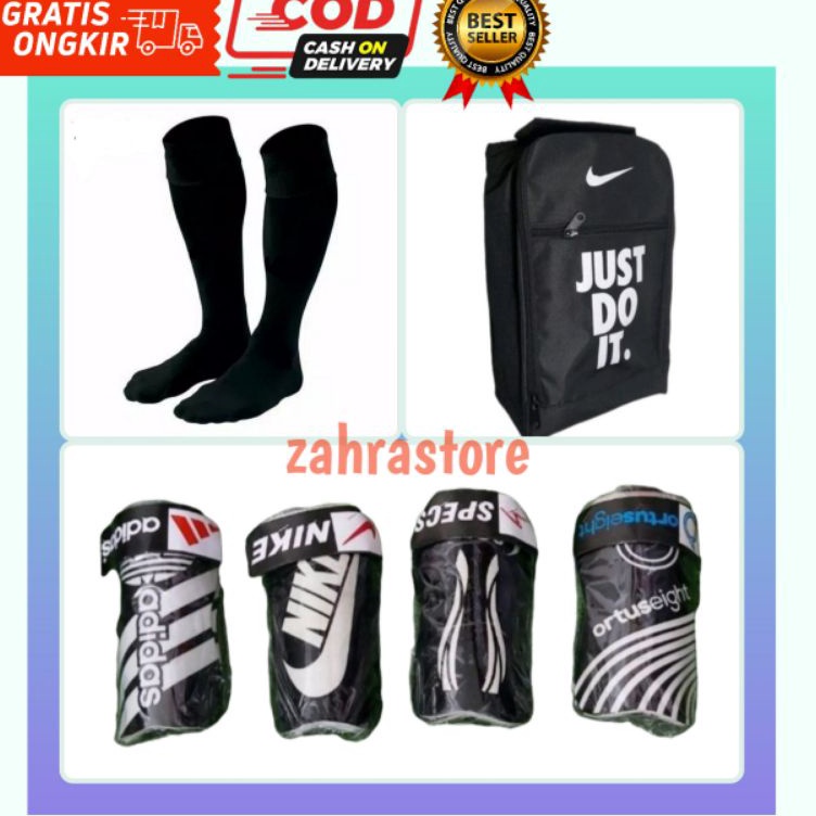 Paling Unik  PAKET Tas bola deker kaos kaki bola panjang paket sepatu bola