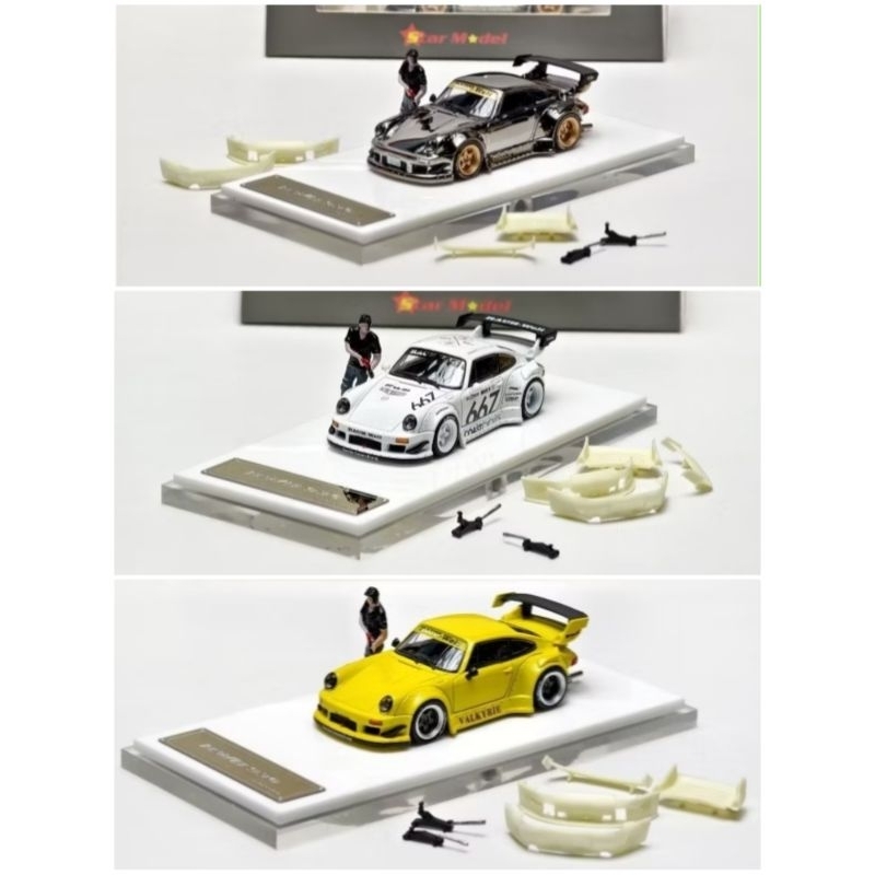 Star Model Porsche RWB 930 GT Wing Akira Nakai Figure With Bodykit Toolbox Set Series Limited Editio