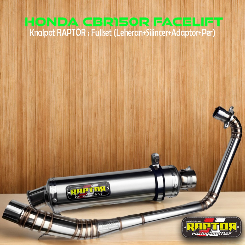 RAPTOR Knalpot Racing Honda CBR150R Facelift - Original