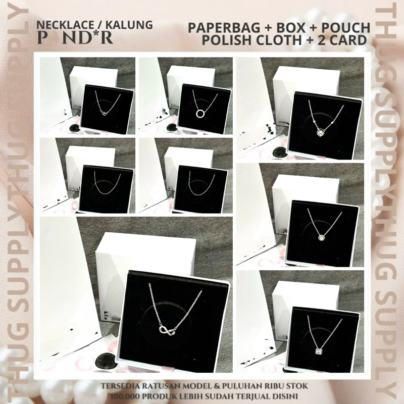 [FULLSET EMBOSS COD ✅] Kalung PANDODOR - Necklace ORIGINAL 100% gelang bracelet korea drakor crystal