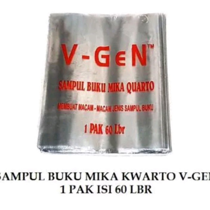 

KF7 Sampul BukuSampul Mika Plastik Quarto 1pak6lbr