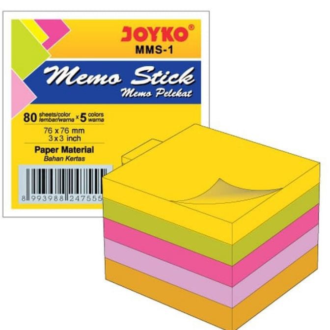 

Extra Memo Stick MMS1 Joyko Sticky Note Kes Memo Tempel