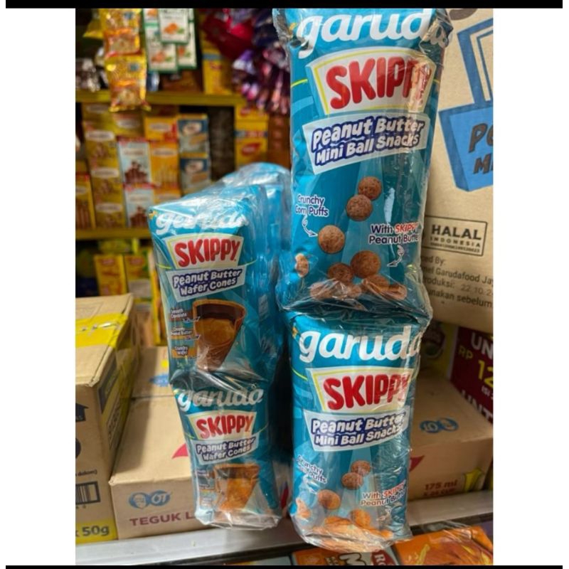 

Garuda Skippy Peanut Butter Wafer cones isi 10 Pcs