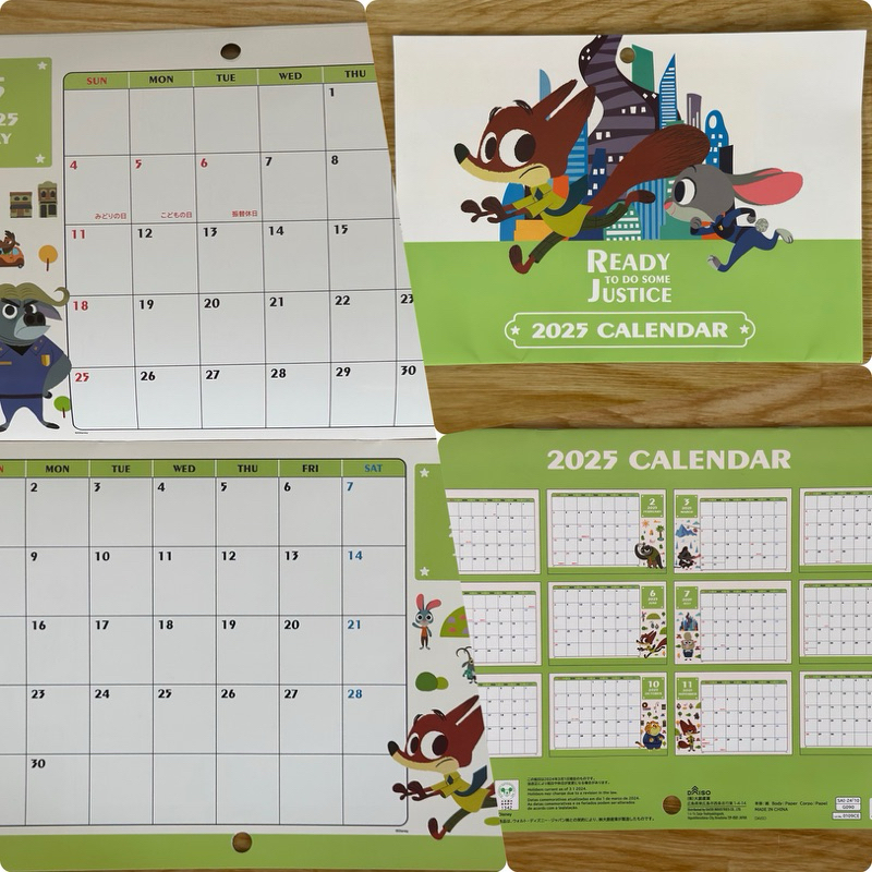 

[Daiso] Disney/Sanrio Calendar 2025