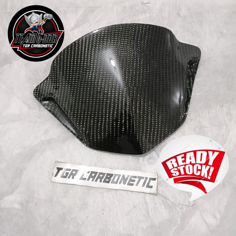 fisor visor pisor winshild cover batok carbon kevlar honda beat karbu