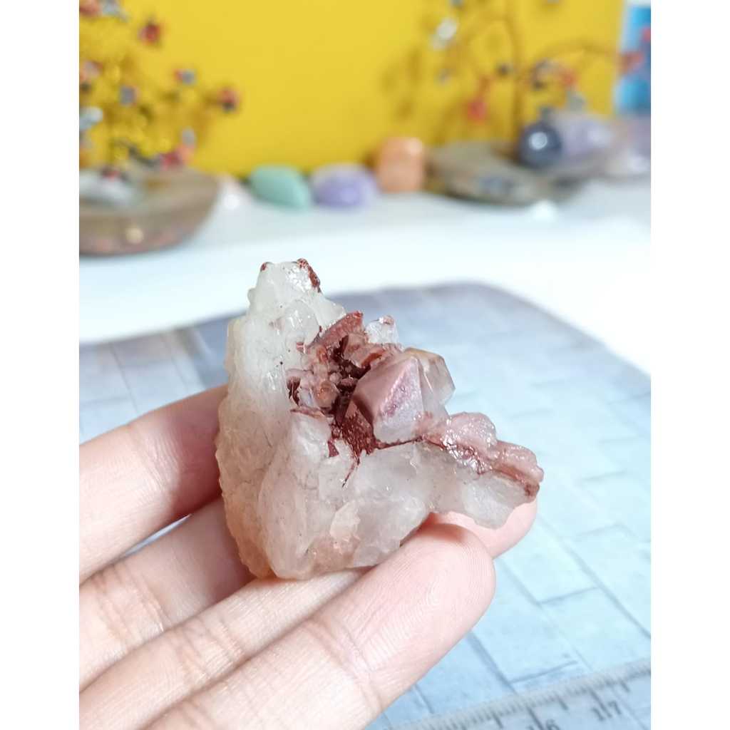 Batu Natural Red Crystal Cluster Quartz (2)