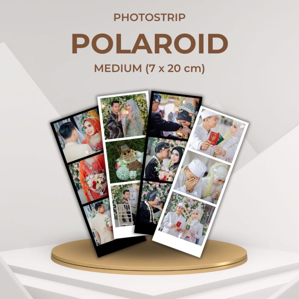 Foto Polaroid Strip Cetak Photostrip Polaroid 3 Strip Foto Kodak Strip Cetak Foto Custom Photo Polar