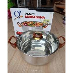 panci kuah serbaguna q2 8222 panci serbaguna panci stainless serbaguna q2