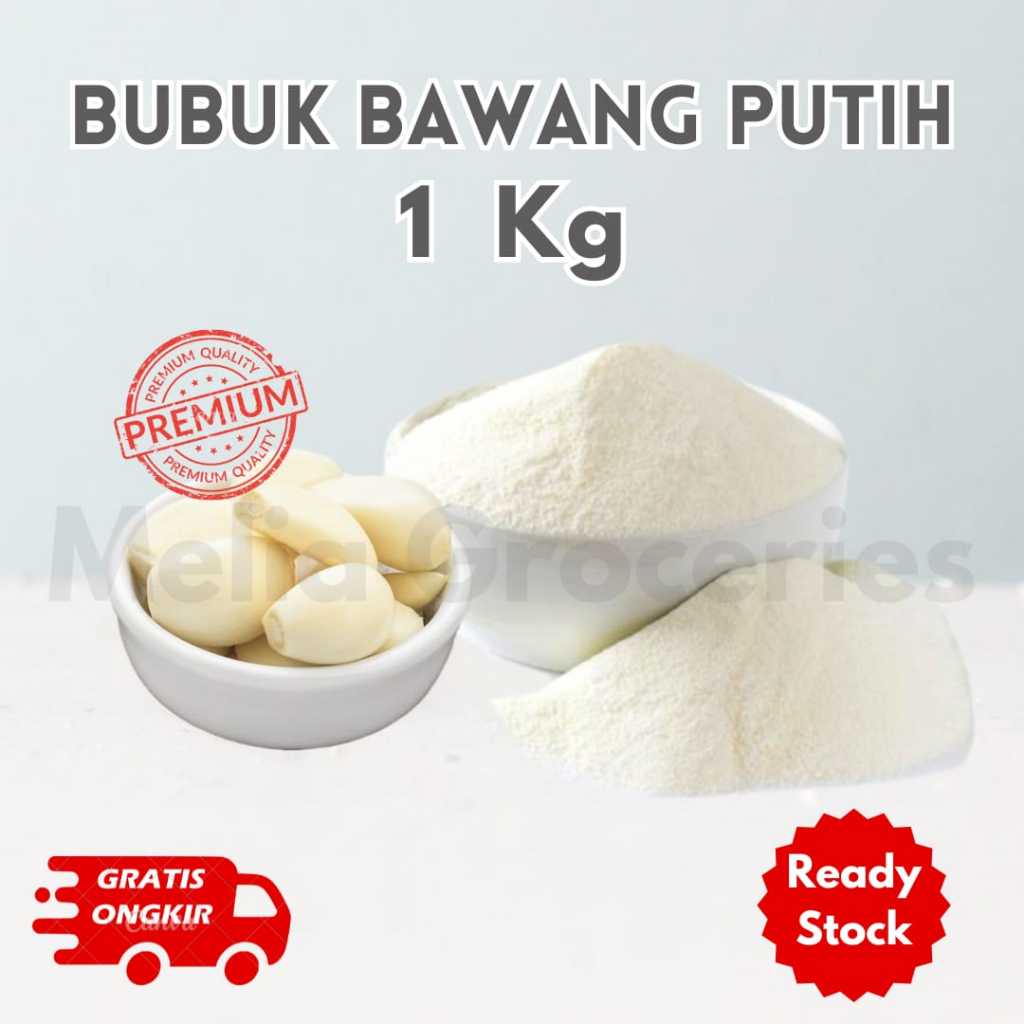 

Bubuk Bawang Putih 1kg / Premium Garlic Powder / Bubuk Rempah Bawang Putih Murni