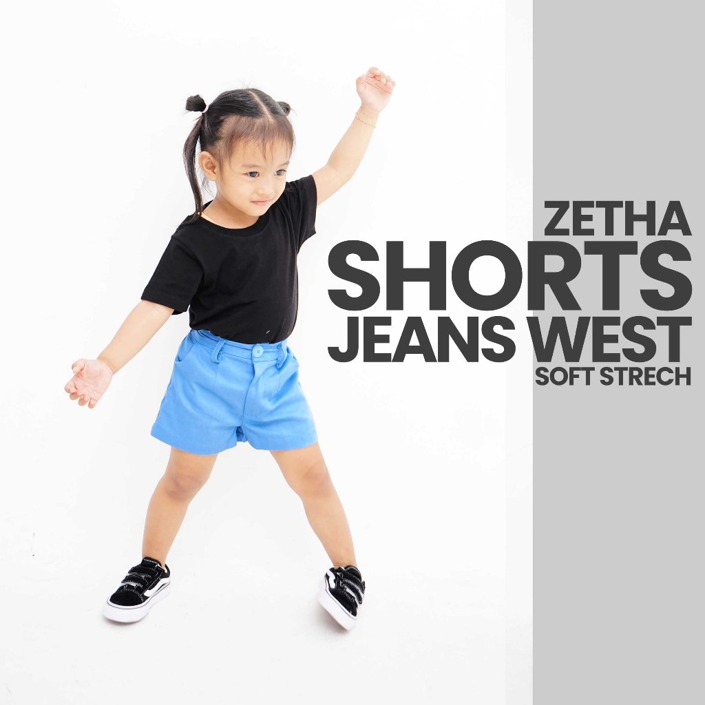 Celana Pendek Anak - Celana pendek Anak Perempuan - Celana Pendek Anak 1-8 Tahun - Bahan Jeans West 