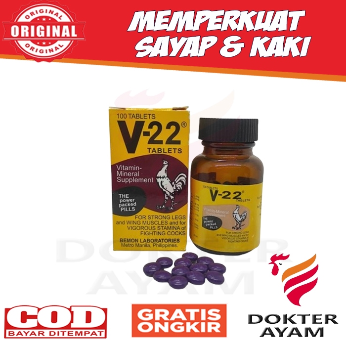 V22 (BEMON) Vitamin Ayam Super Multivitamin Obat Ayam Original