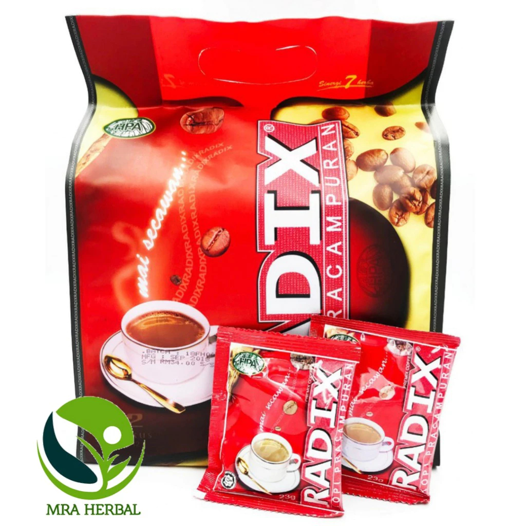 

kopi radix hpa malaysia isi 32 sachet / kopi radix / kopi radix asli original 100% / kopi black radix / kopi radix hpa malaysia asli / kopi radix sachet kopi seduh siap minum / kopi radix instan