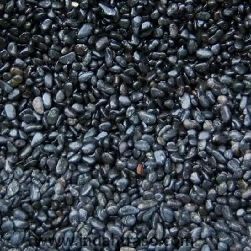 Batu koral hitam+batu hias taman perkarung+batu kupang