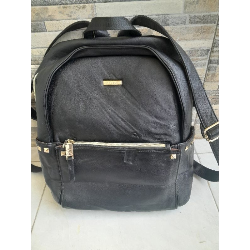 Ransel BANA BANA branded original kulit safiano preloved monza bag tas second