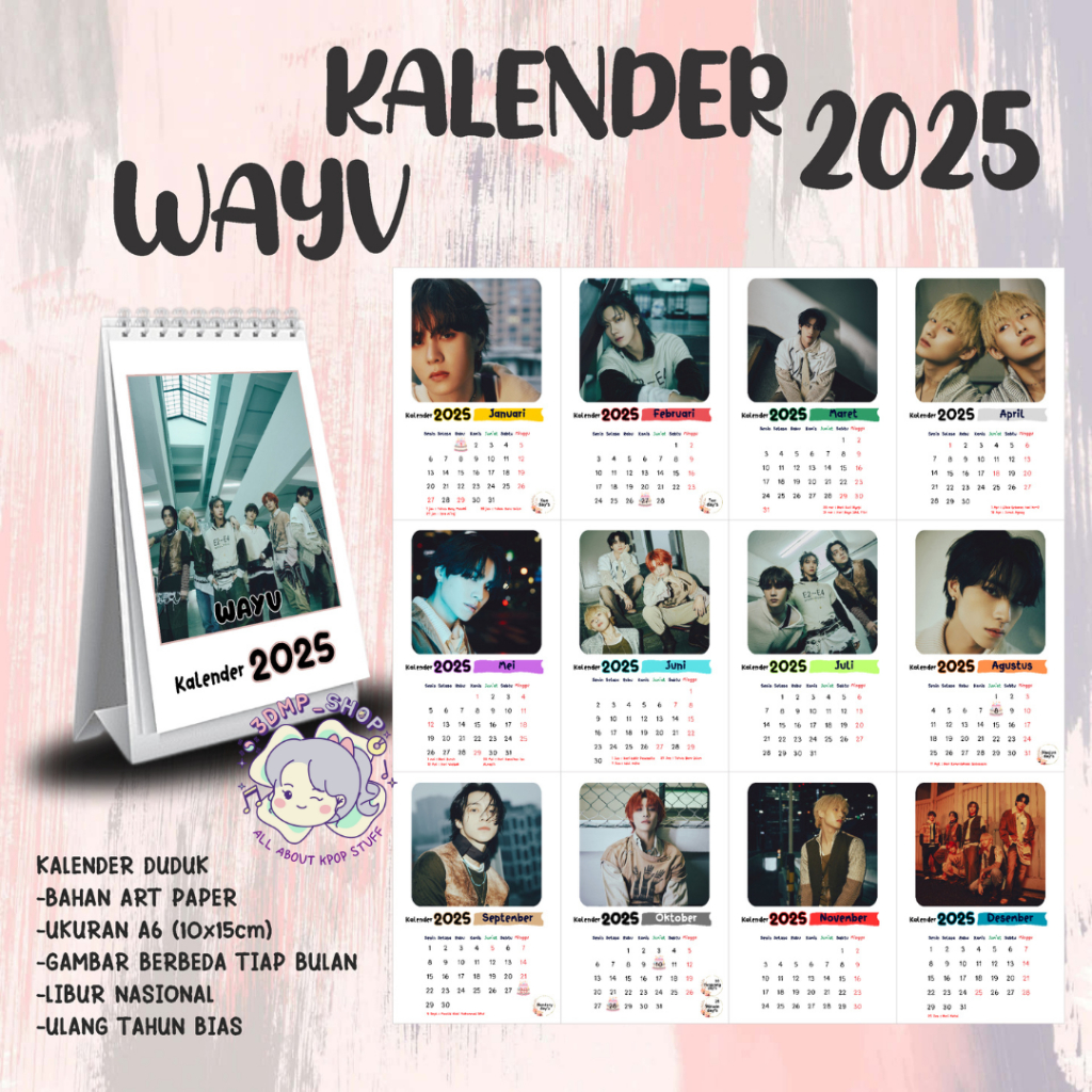 

Kalender duduk 2025 kpop wayv way v
