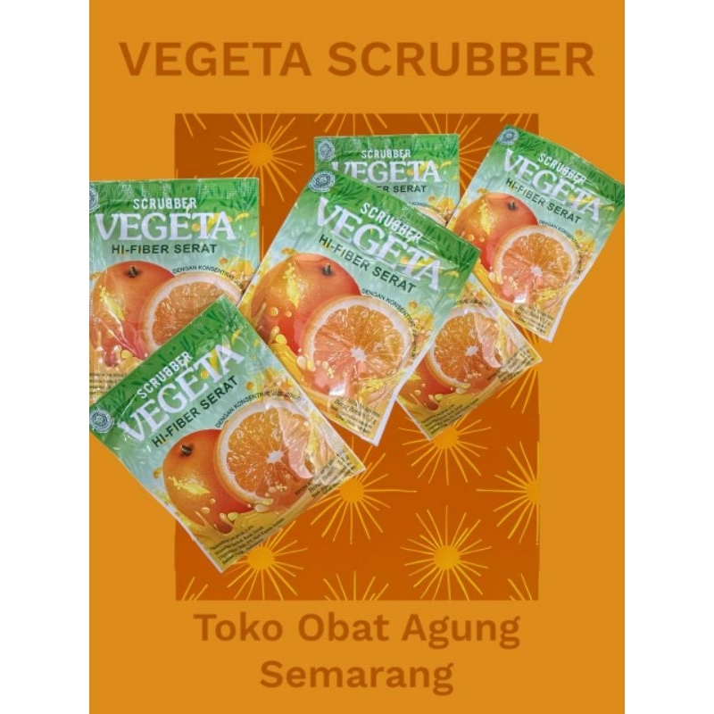 

Vegeta Scrubber Rasa Jeruk Renceng Hanger Isi 12 Sachet. Melancarkan BAB