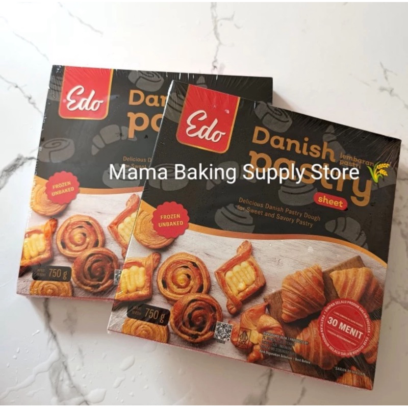

EDO Danish Pastry Sheet Unbaked Frozen Instant 750 gr