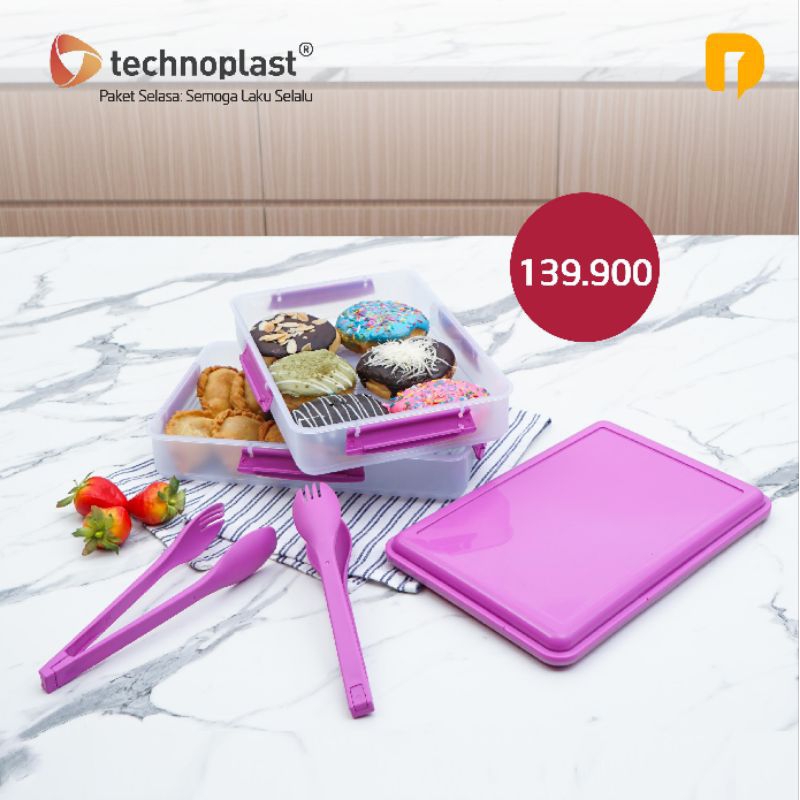 Kotak Penyimpanan Makanan 2 Susun