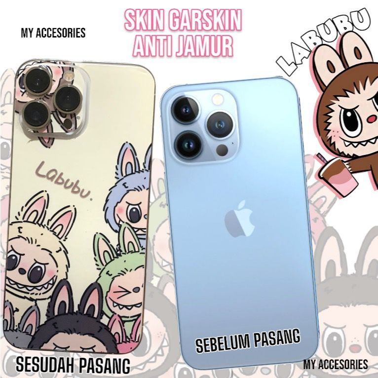 Skin Back 3D Motif Gambar LABUBU Xiaomi REDMI 14C 13 13C 12 4G 12C Redmi A3 A2 A1 10-2022 10A 10C 9T