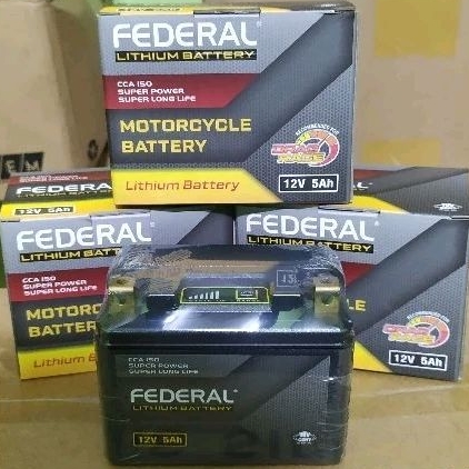 AKI FEDERAL LITHIUM BATTERY/DRAG RACE BEAT SCOOPY VARIO 110 MIO M3 MIO J SUPRA X 125 KHARISMA BERKUA