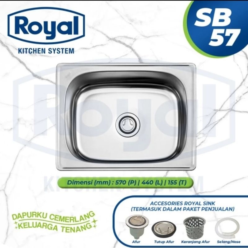 ROYAL KITCHEN SINK BAK CUCI PIRING SB57
