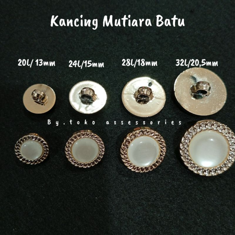 kancing fashion mutiara | kancing Mutiara batu | kancing gamis | kancing dress | kancing variasi